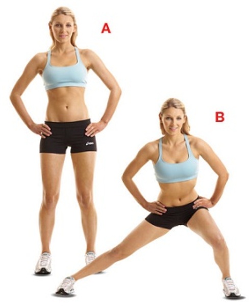 ท่า Alternating Side Squat