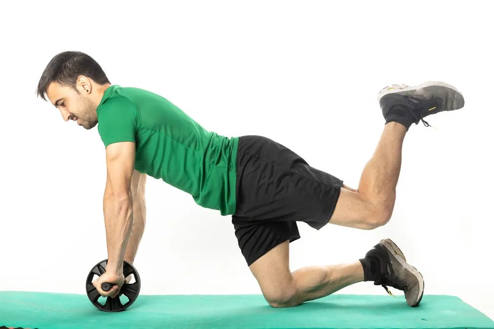 Narrow-Stance Front Roll-Out