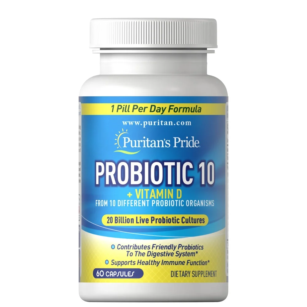 Puritan's Pride Probiotic 10 with Vitamin D